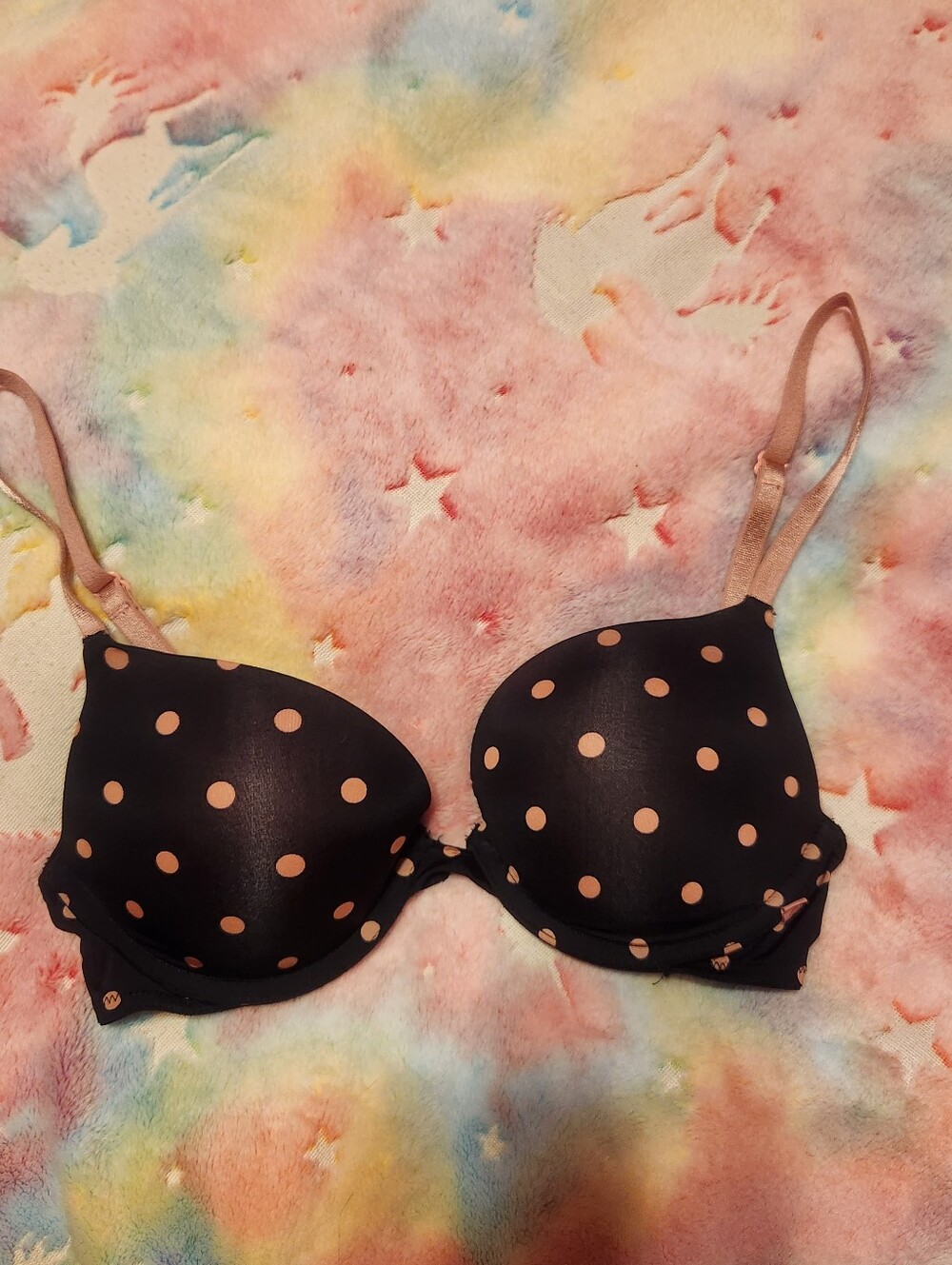 Victoria's Secret Polka Dot Push Up Bra 32C